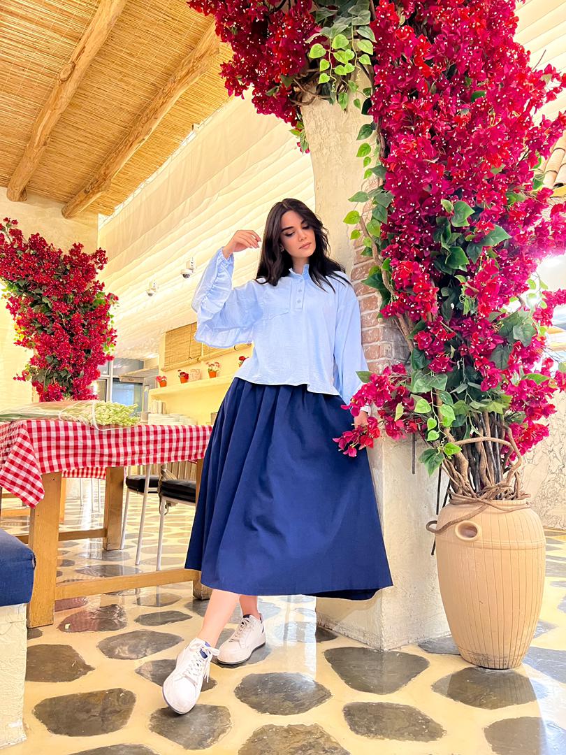 شومیز لینن زنانه سلینا